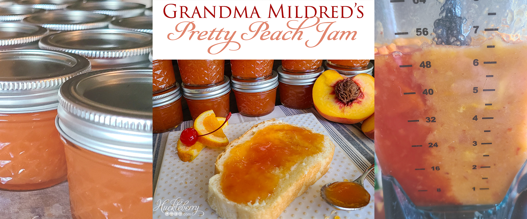 Grandma Mildred's Pretty Peach Jam - Huckleberry Life