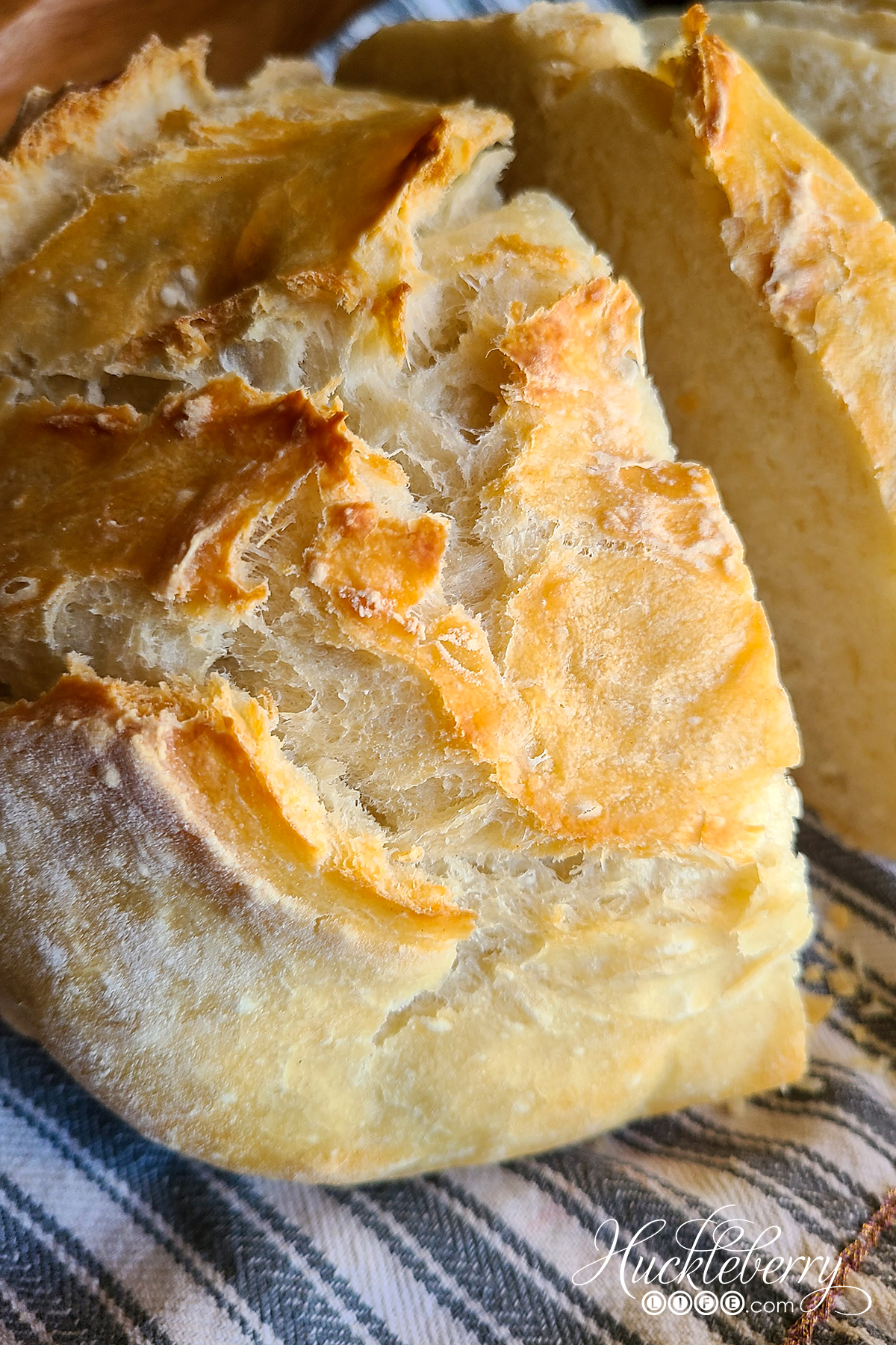 No-Knead Rosemary Parmesan Bread: Rustic Simple - Huckleberry Life